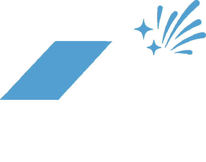 blue/white Precision Wash & Gutter Care logo